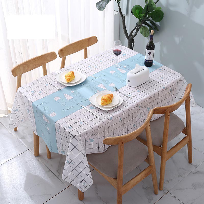 Khăn Trải Bàn PVC cỡ lớn/ Khăn Trải Bàn Họa Tiết Đa Dạng Siêu Xinh/ Khăn Bàn Ăn Chống Thấm Nước