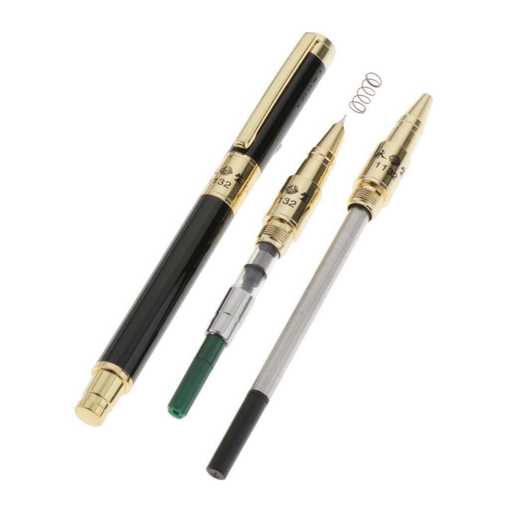 3Pc/Set Fountain Pen with Ink Smooth Elegant Writing - Best Fountain Pens Collection - Gift Pen Ready