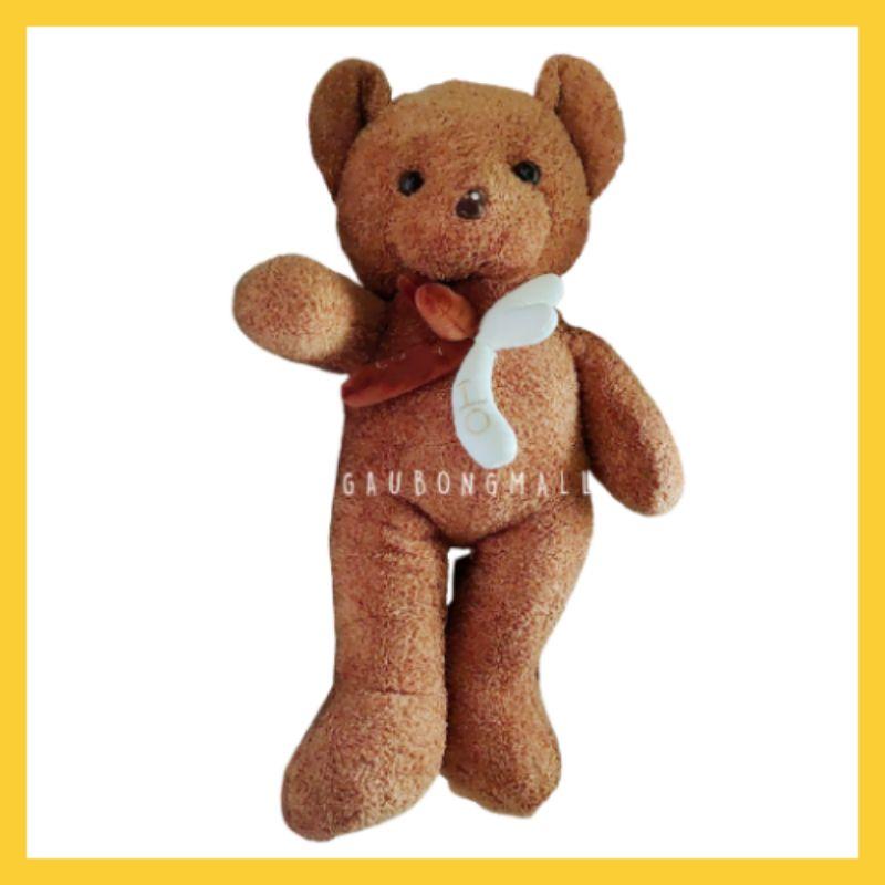 Gấu bông teddy lông xù nơ love