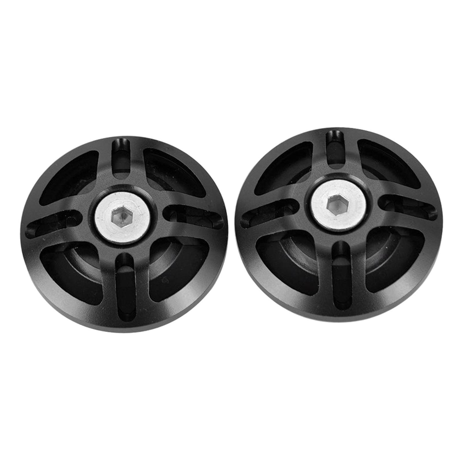 2x Motors Aluminum Alloy Frame Hole   Decorative Plug for Ninja400 Black