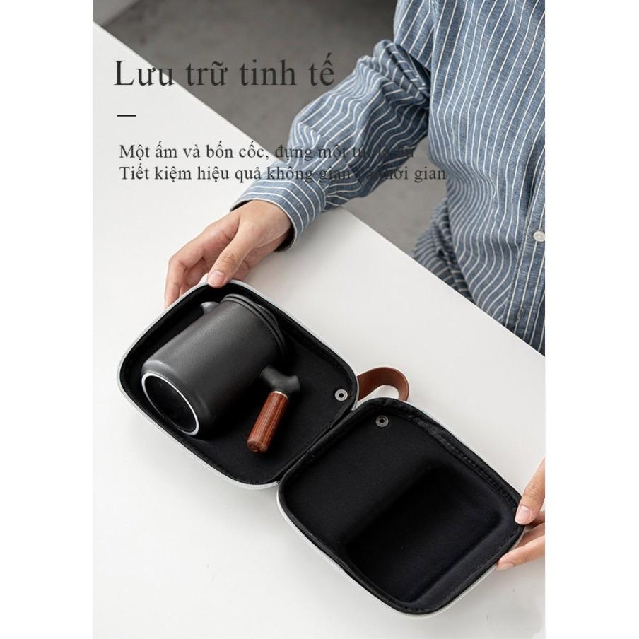 Bộ uống trà đạo tách nước Quick-off Cup gốm sứ Nhật Bản