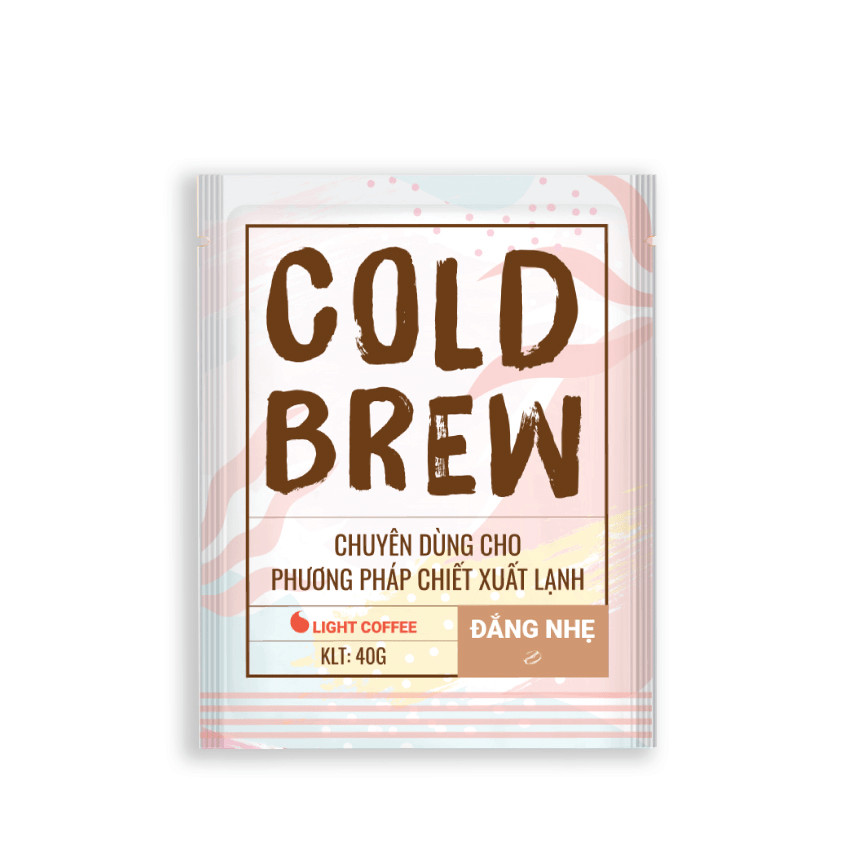 Cà phê pha Cold brew Light Coffee đắng ít - túi 40gr