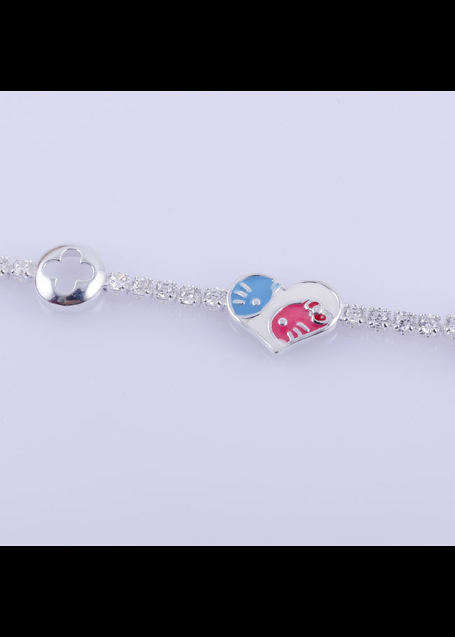 Lắc tay bạc nữ S925 Italia Bạc Xinh LTX16