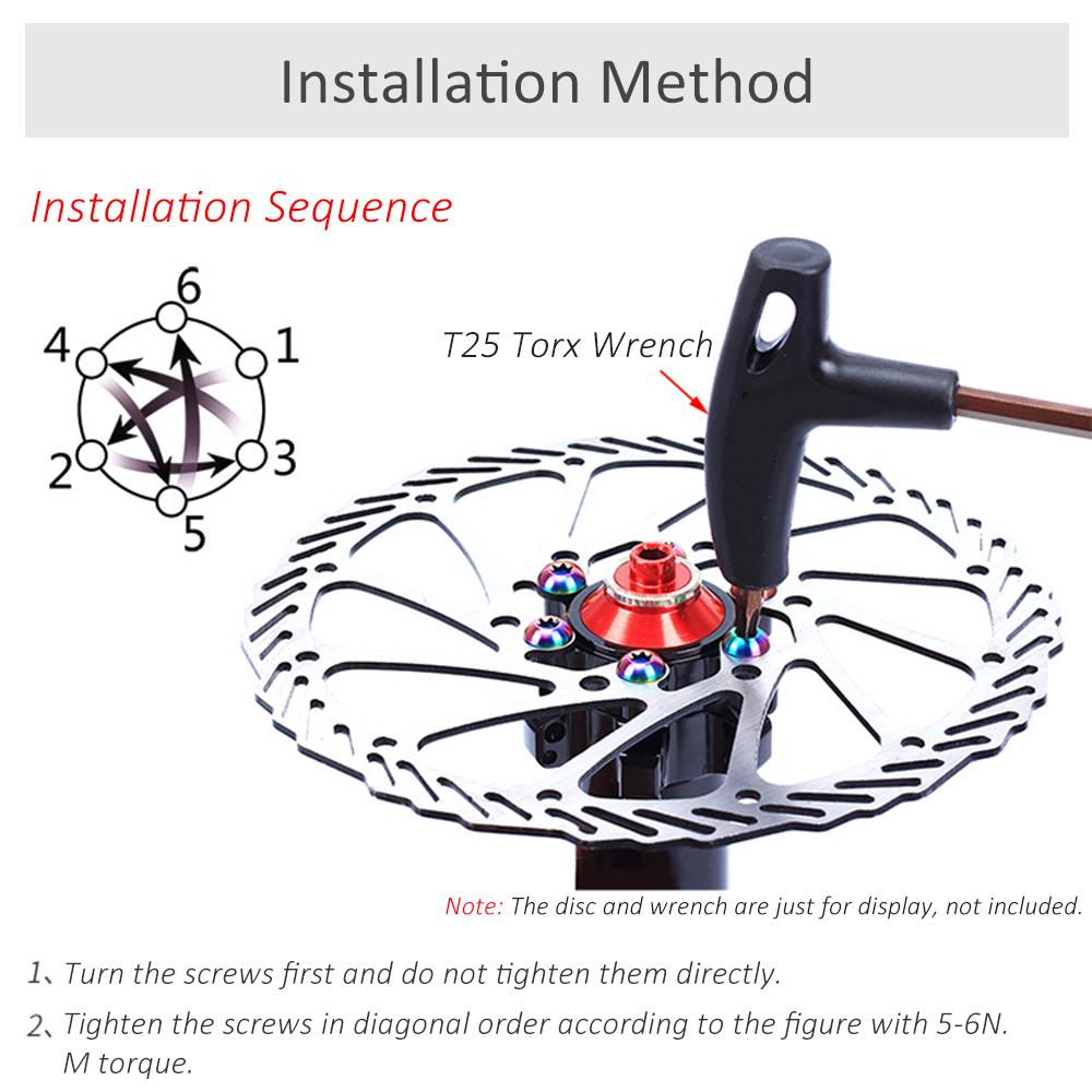 Set 12 Bu Lông Đĩa Xe Đạp Leo Núi T25 M5X10Mm