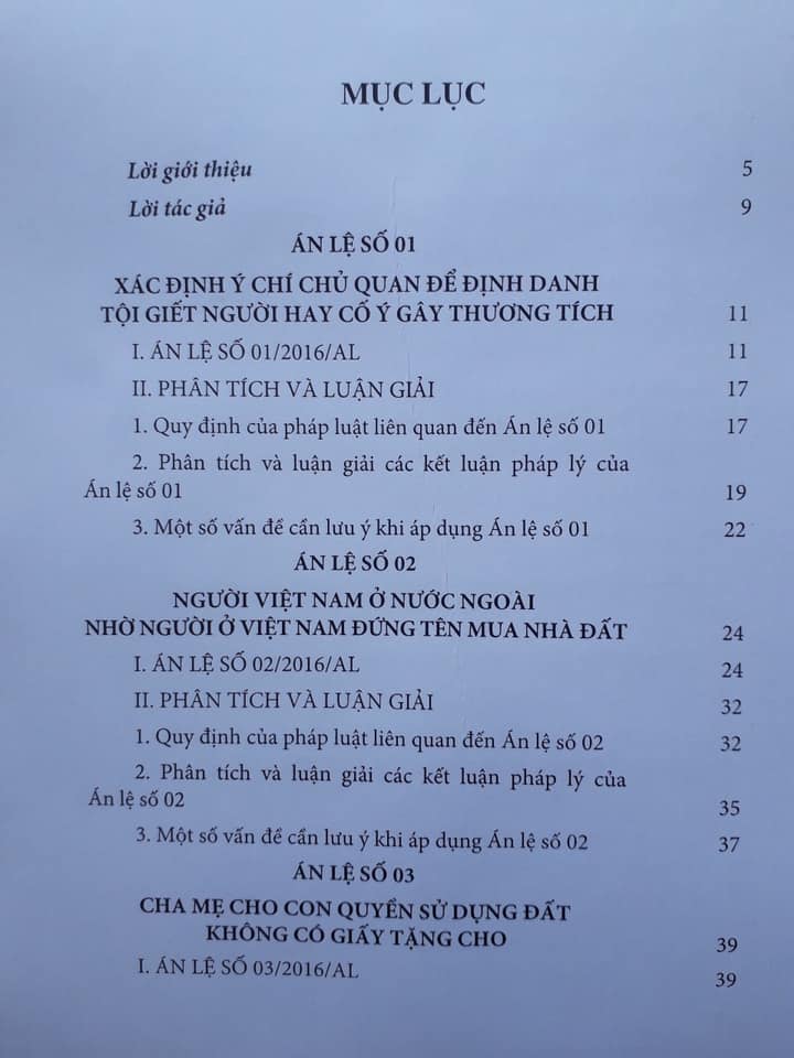 Án lệ Việt Nam - Phân tích và luận giải tập 1