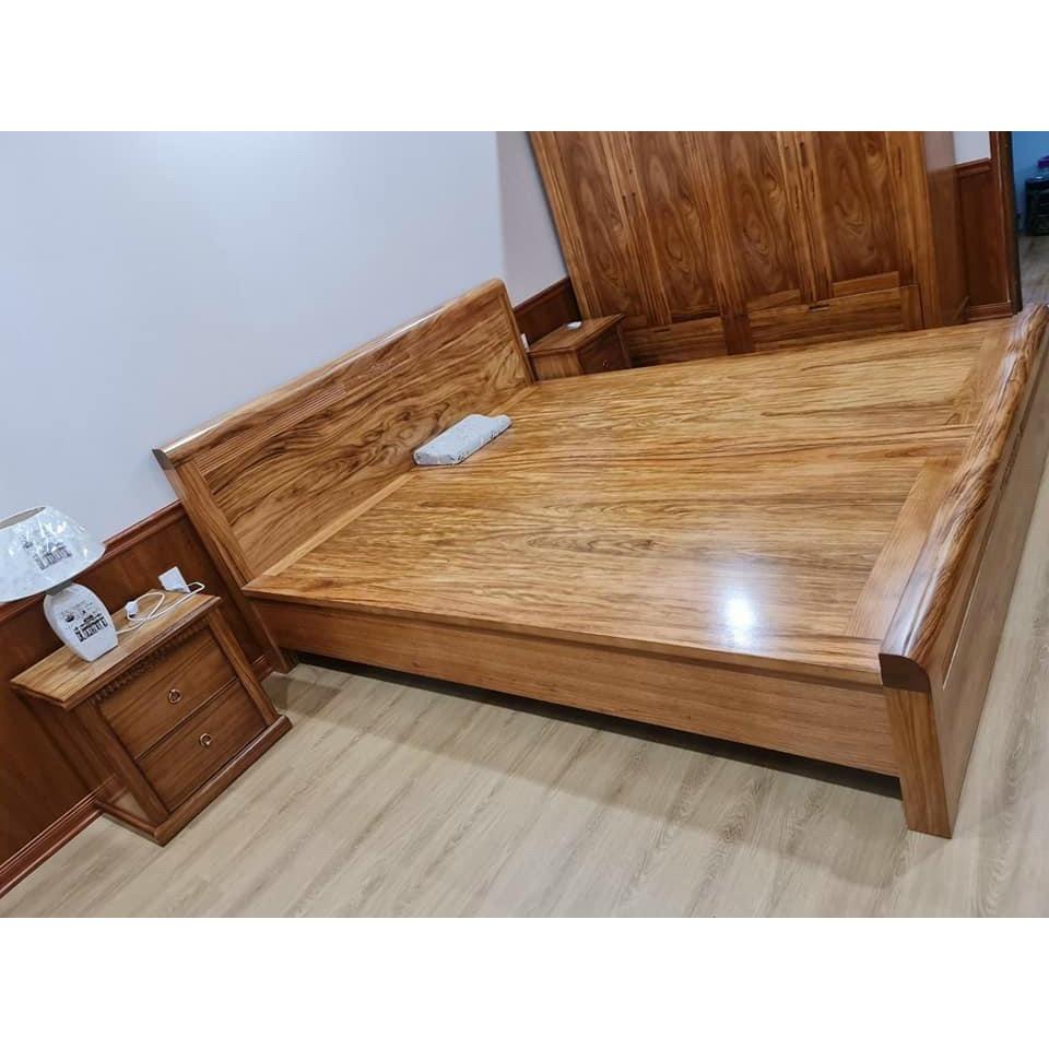 Giường ngủ gỗ hương xám 1m6x2m