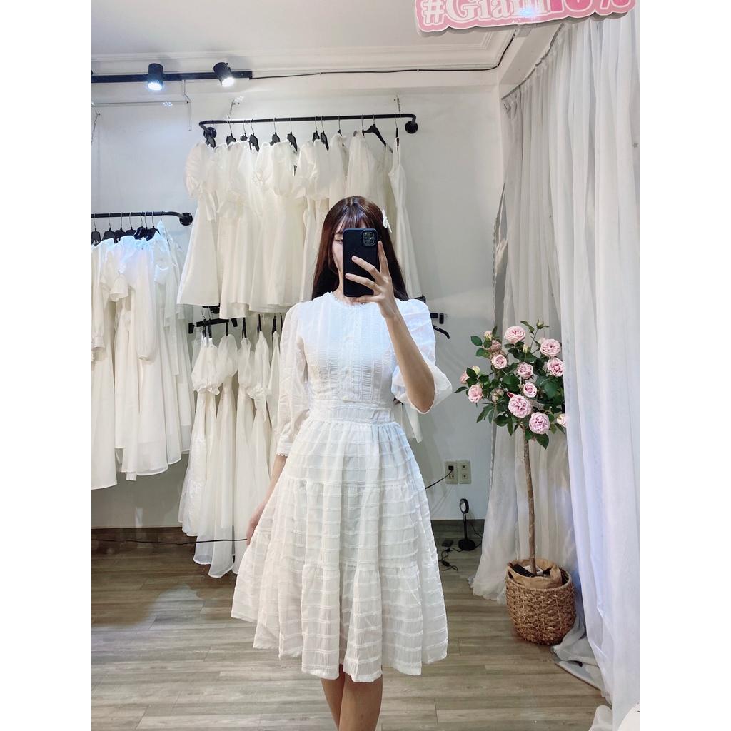 Đầm Dự Tiệc Babydoll Phối Ren