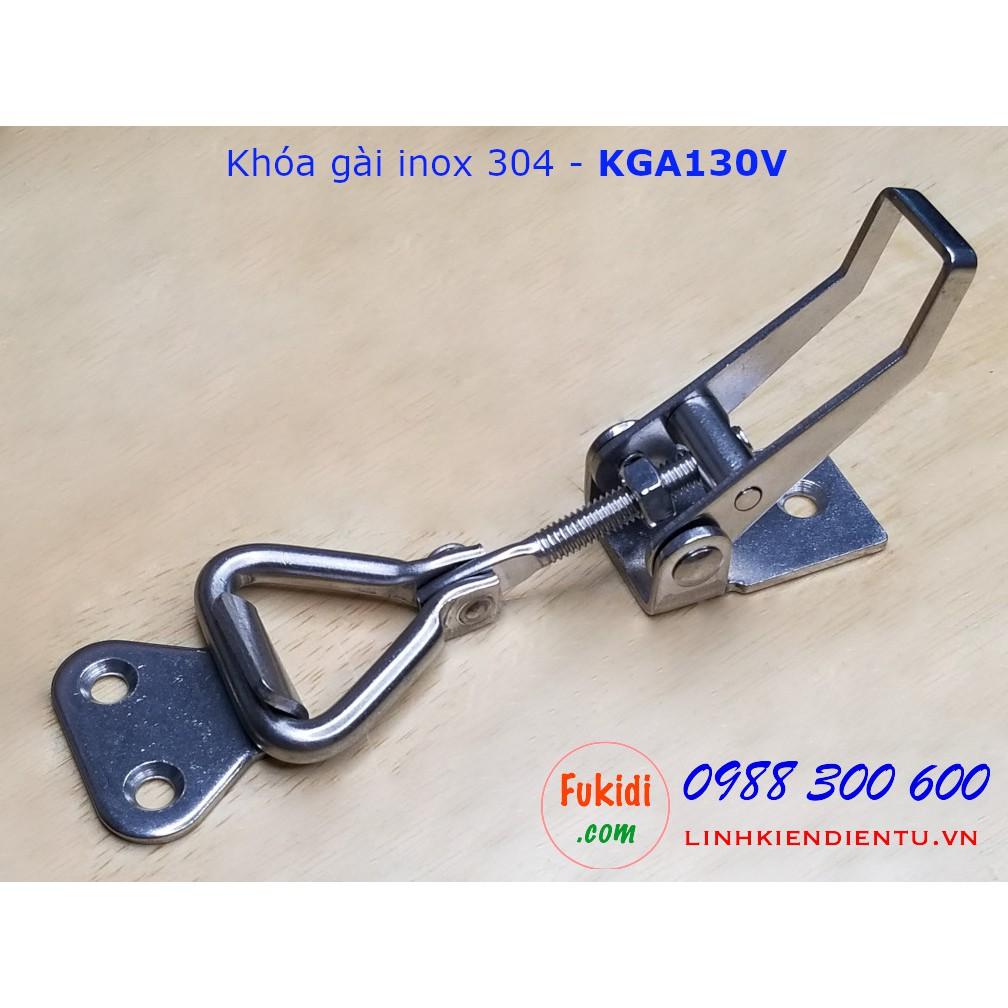 Khóa gài SU304 tay kéo gập và thay đổi chiều dài - KGA130V