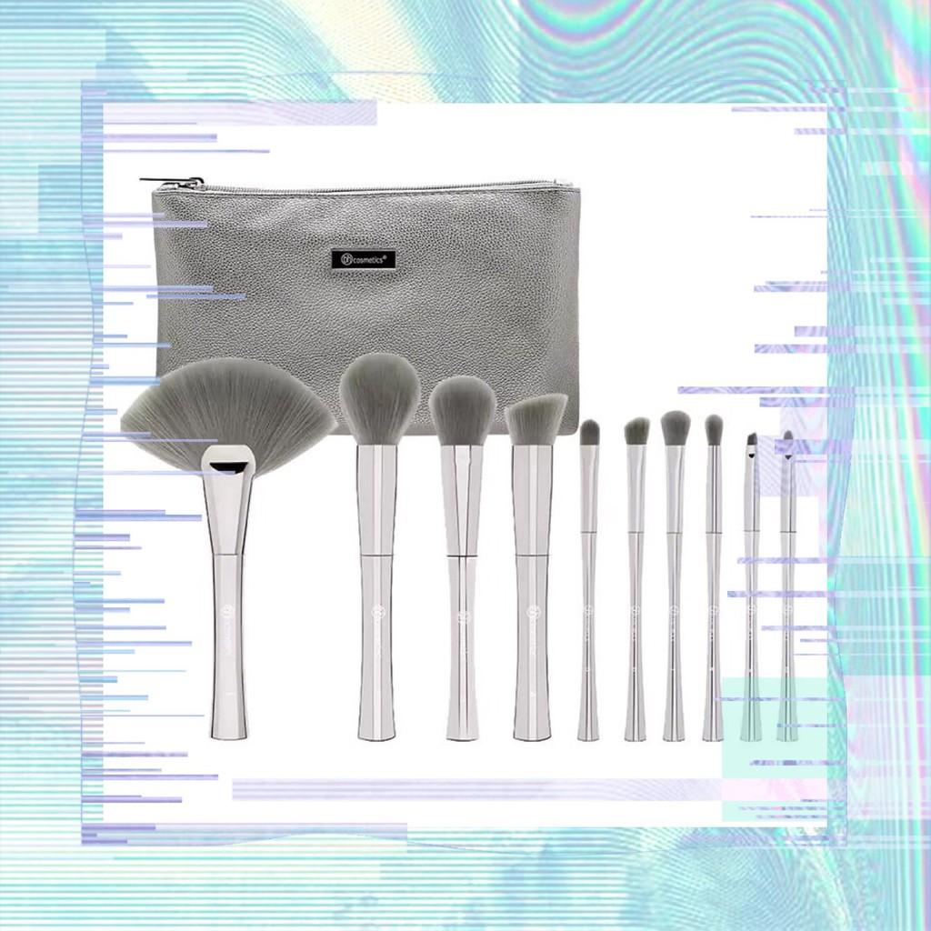 Bộ cọ trang điểm Bh Cosmetics Smoke ‘n Mirrors - 10 Piece Metalized Brush Set