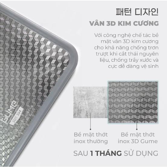 Thớt Kháng Khuẩn Cao Cấp GUME 2 Mặt, Gỗ Mun Kháng Khuẩn, Tay Treo Tiện Dụng, Nhập Hàn