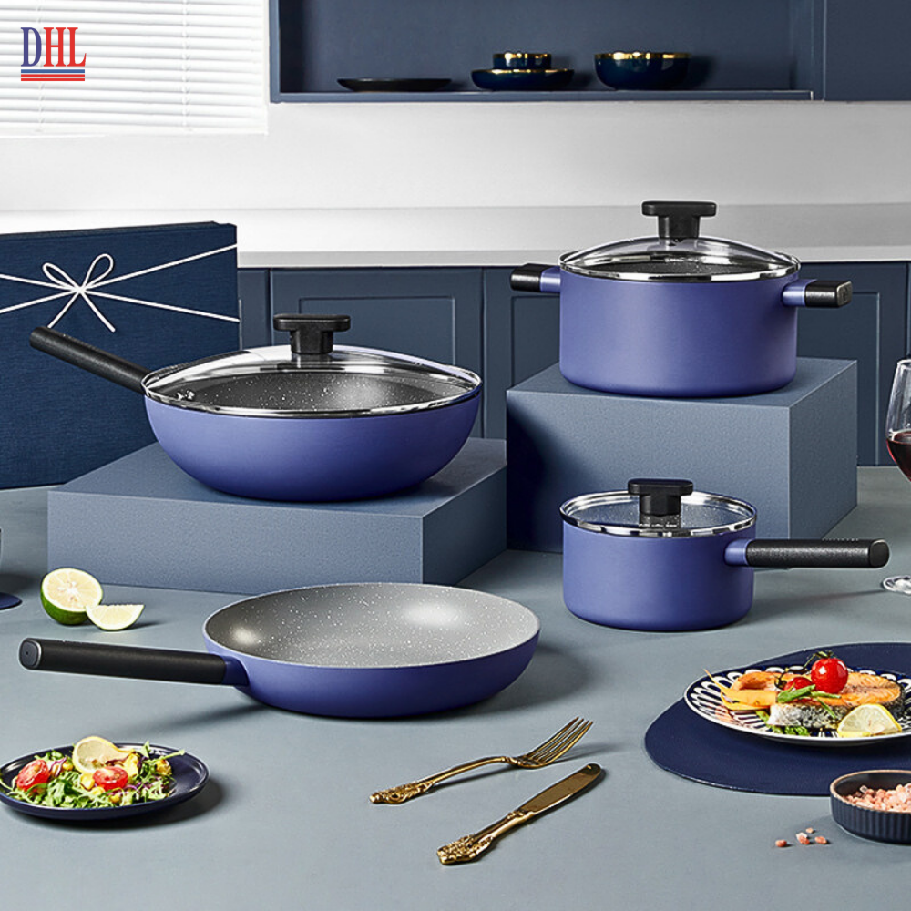 Nồi kho thịt cá chống dính vân đá cao cấp Hàn Quốc Mitomo Cooker King siêu bền- Hàng chính hãng