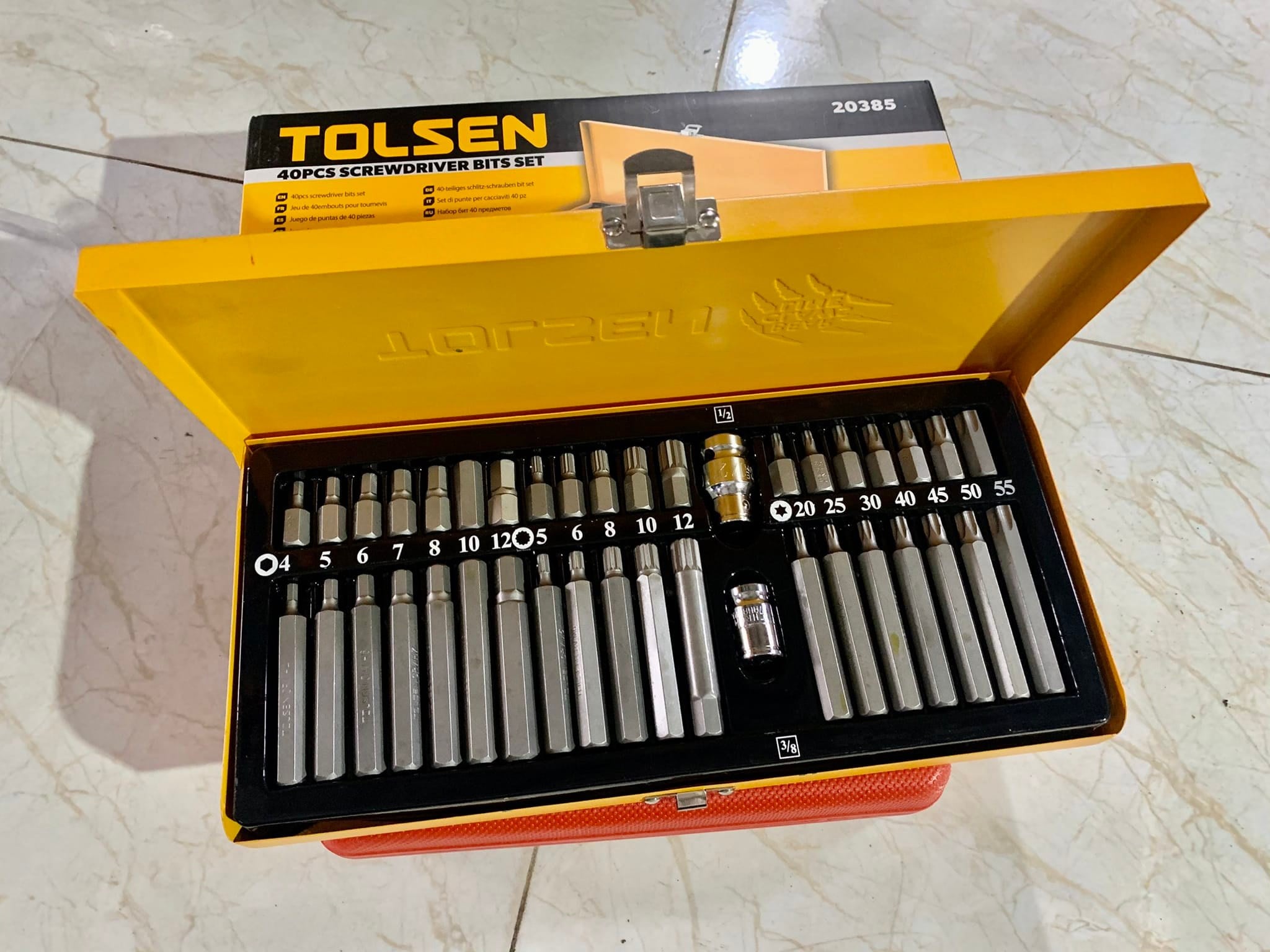 Bộ 40 đầu vít Tolsen 20385