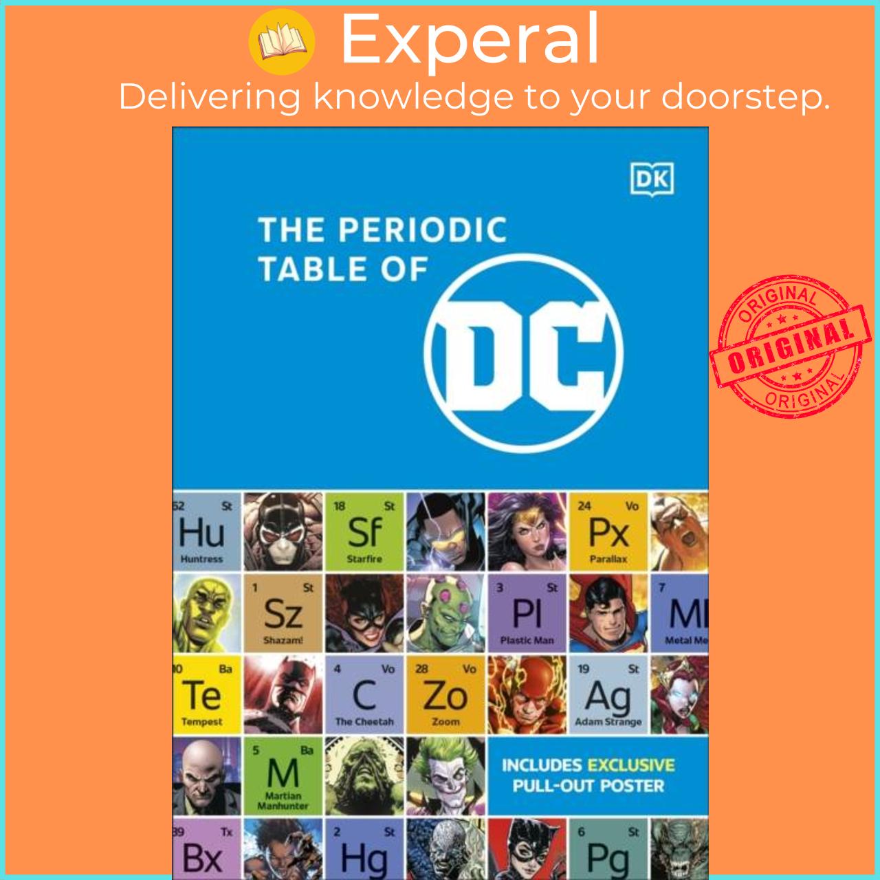 Sách - The Periodic Table of DC by DK (UK edition, hardcover)