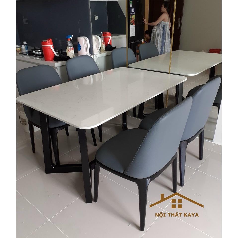 Bộ Bàn Ăn 4 Ghế Mặt Đá Nhập Khẩu Doxa BAK – 02