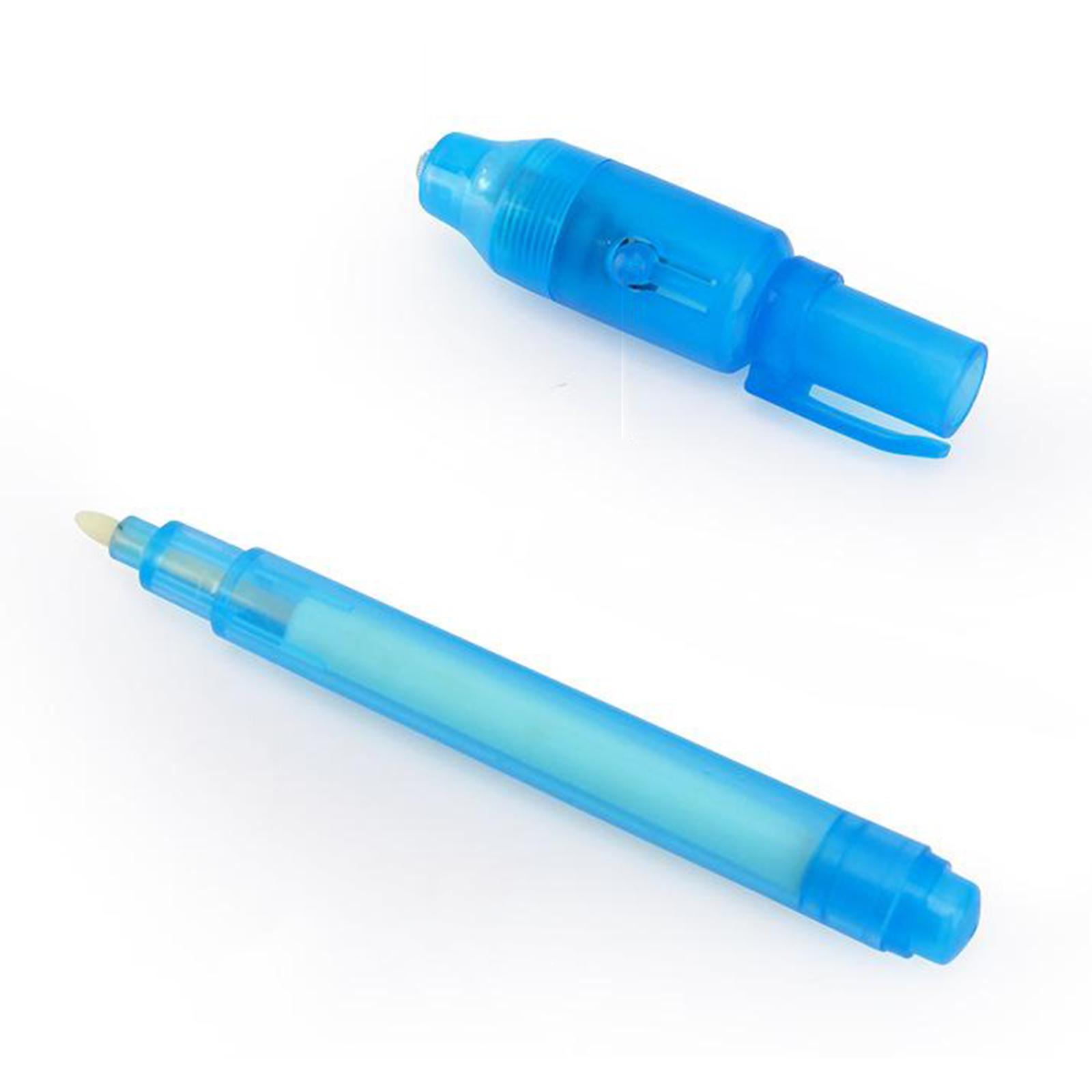 3pcs Invisible Ink Pen with UV Light Magic Marker for Kids Drawing Board
