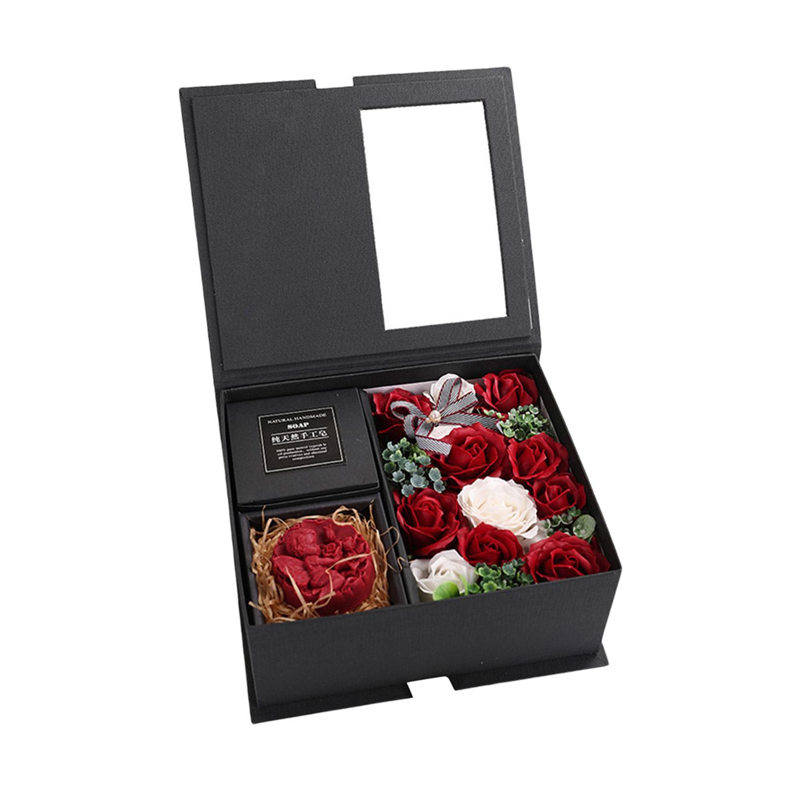 Rose Soap Flower Gift Box Romantic for Thanksgiving Valentine's Day Mom Gift