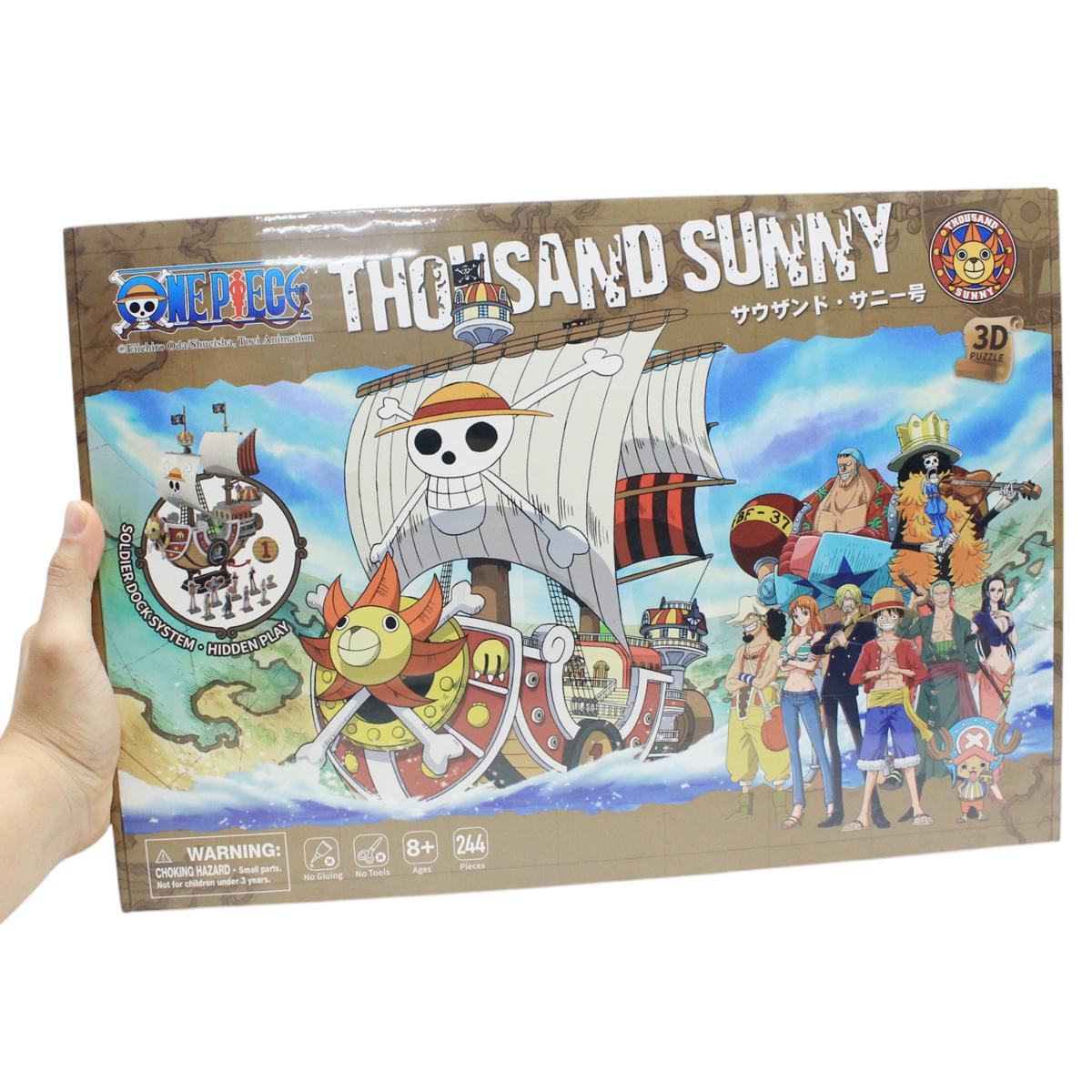 Đồ Chơi Lắp Ráp Mô Hình Giấy 3D One Piece - Thuyền Thousand Sunny Plus - CubicFun DS1027H (244 Mảnh Ghép)