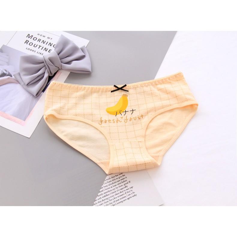 Hộp 5 quần lót cotton hình hoa quả