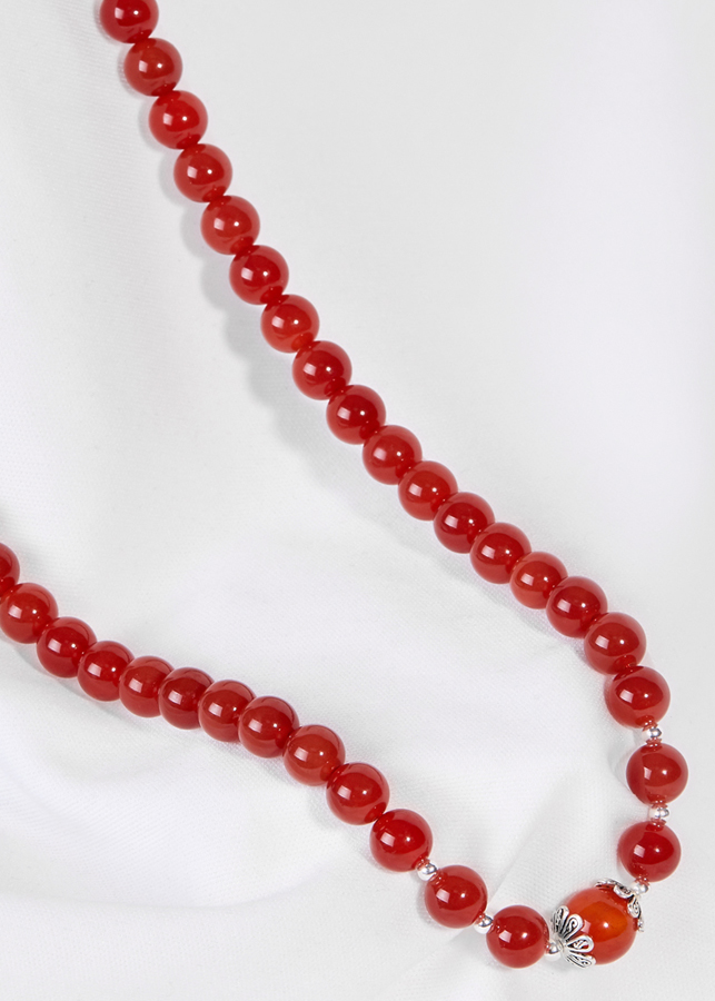 Vòng Cổ Đá Mã Não Đỏ Ngọc Quý Gemstones