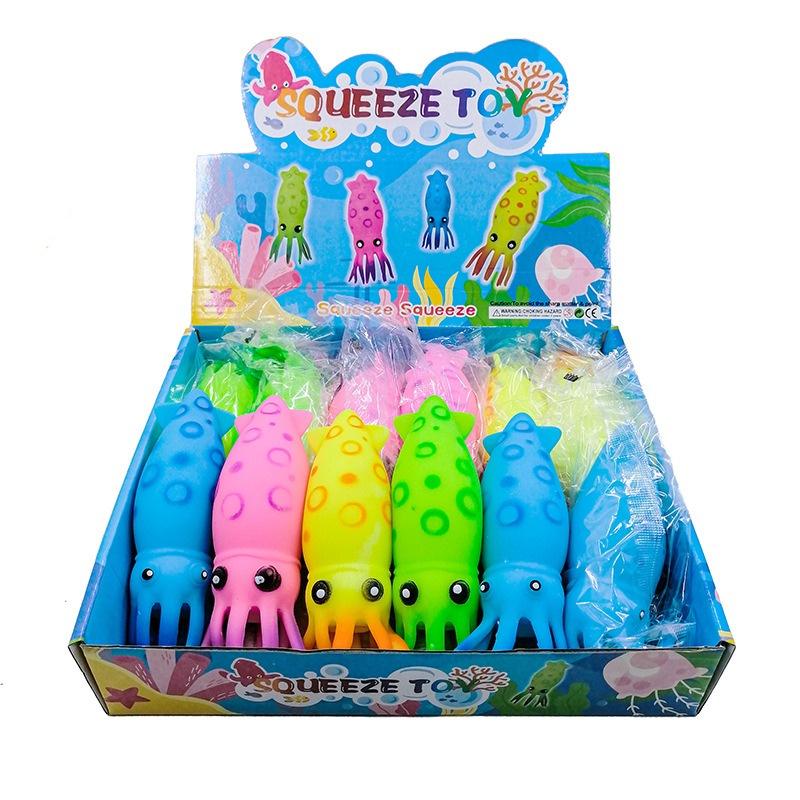 Squishy Mochi hình CON BẠCH TUỘC 2 MẮT mềm mịn dễ thương chân thực giảm stress co dãn đàn hồi ngộ nghĩnh bóp giải trí