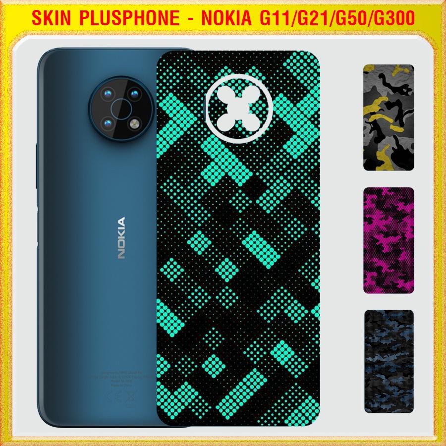 Dán Skin cho mặt sau Nokia G11, G21, G50, G300 màu matrix camo