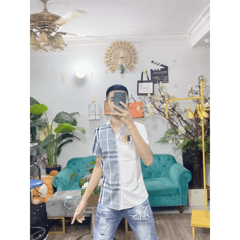 ÁO SƠ MI NAM CARO TAY NGẮN THỜI TRANG LUXURY NAM SIÊU HOT CHO CÁC ANH EM THỜI TRANG NAM 1986