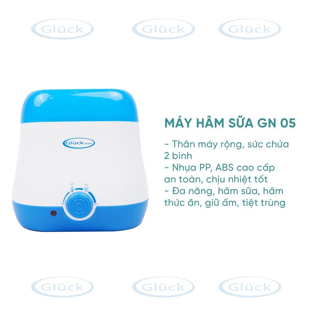 Máy hâm sữa đa năng cho bé 2 bình có thể hâm thức ăn GN05 Gluck Official