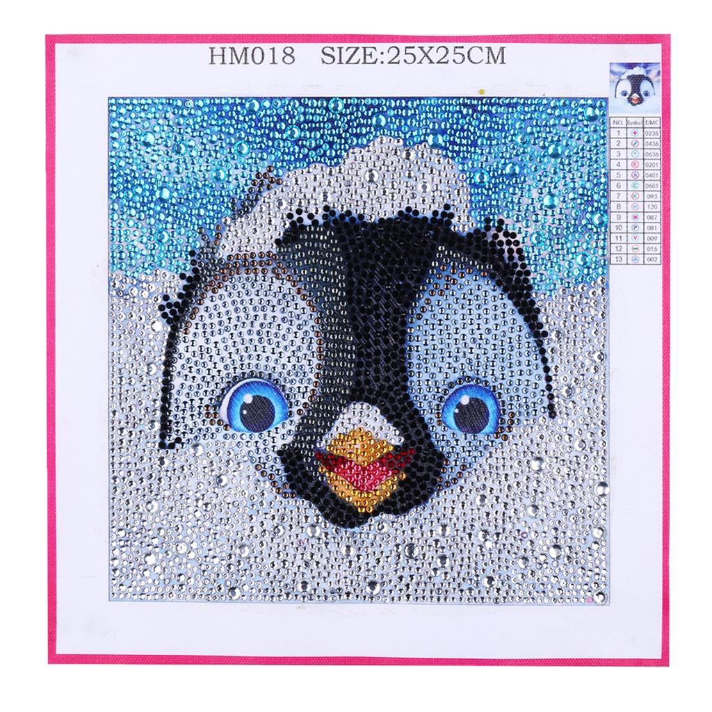 Cute Penguin Full Drill Special Shaped Cross Stitch Decor