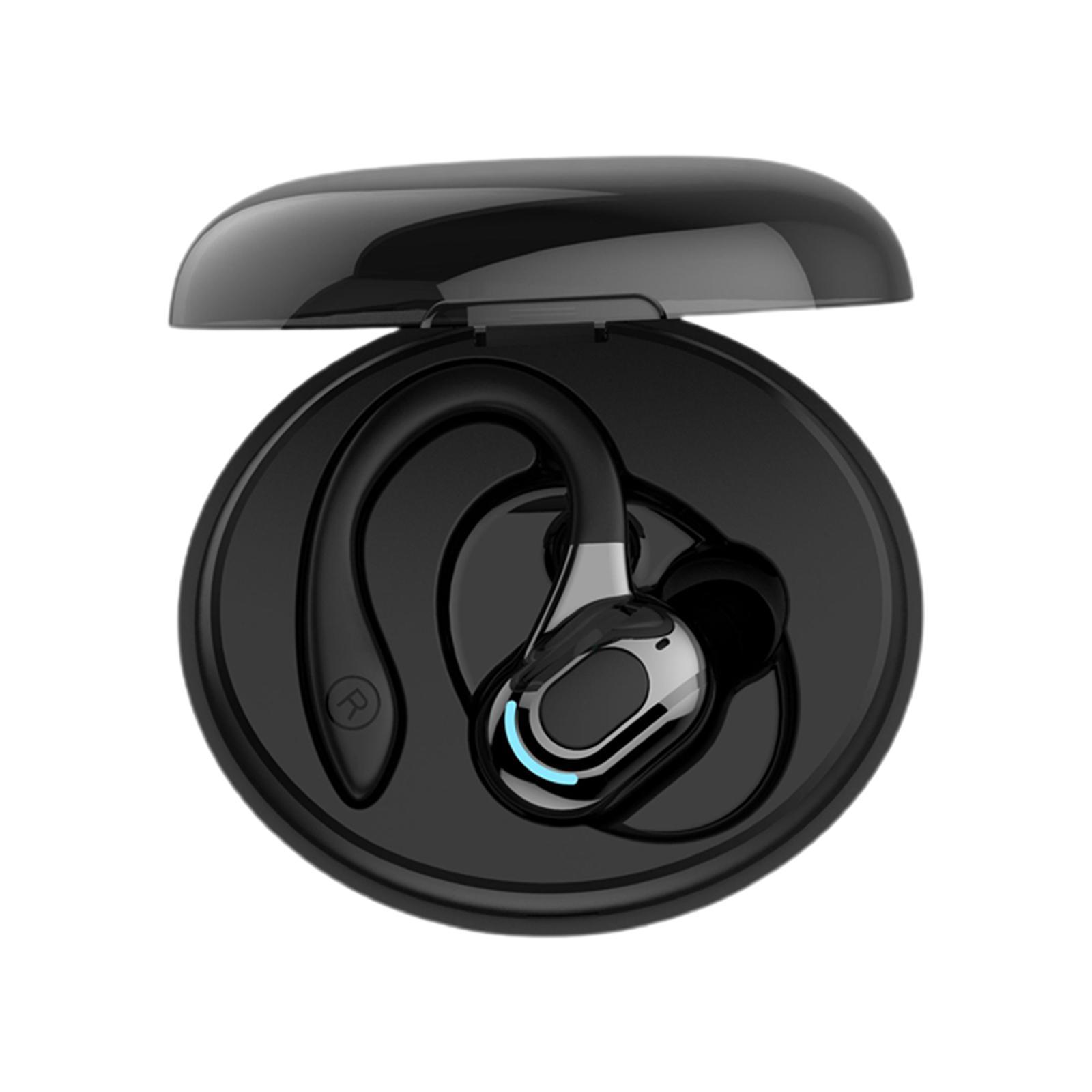 Sports Headset Low Latency Sweatproof Ear Hook for Fitness Business Black