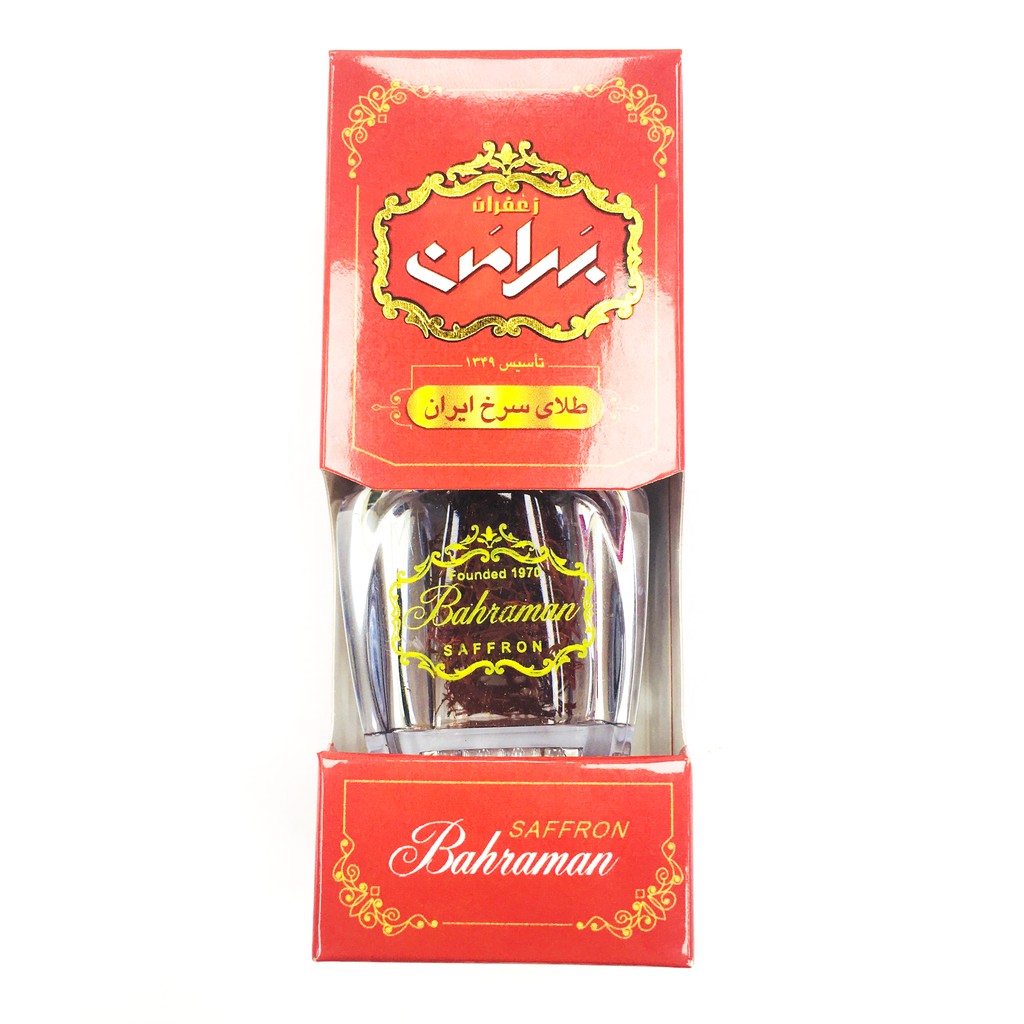 Nhụy Hoa Nghệ Tây Saffron Bahraman Combo 4 hộp 1gram/hộp Tặng 1gr bột Saffron