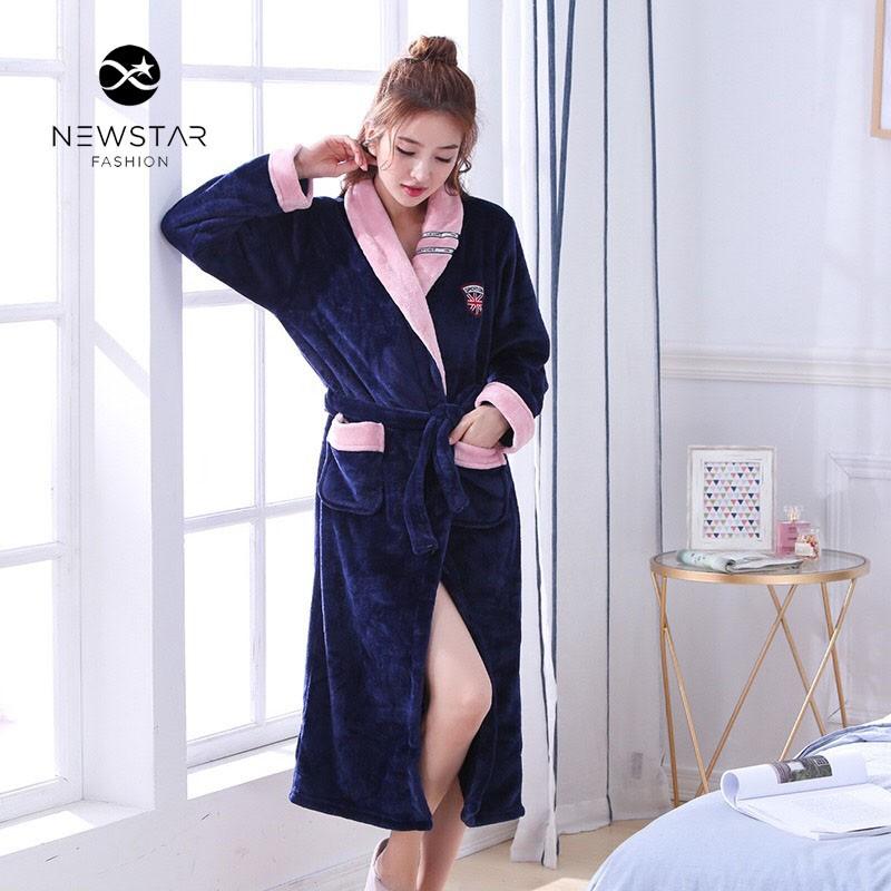 Áo Tắm Choàng, Áo Ngủ Lớn Dài, Dày Ấm Cho Mùa đông