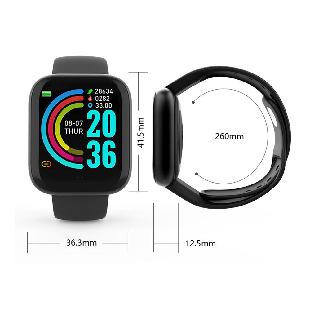 Máy theo dõi thể dục với màn hình cảm ứng 1,3 '' Màn hình cảm ứng Bộ đếm calo theo bước Đồng hồ theo dõi hoạt động Hỗ trợ nhịp tim Huyết áp - Màu trắng