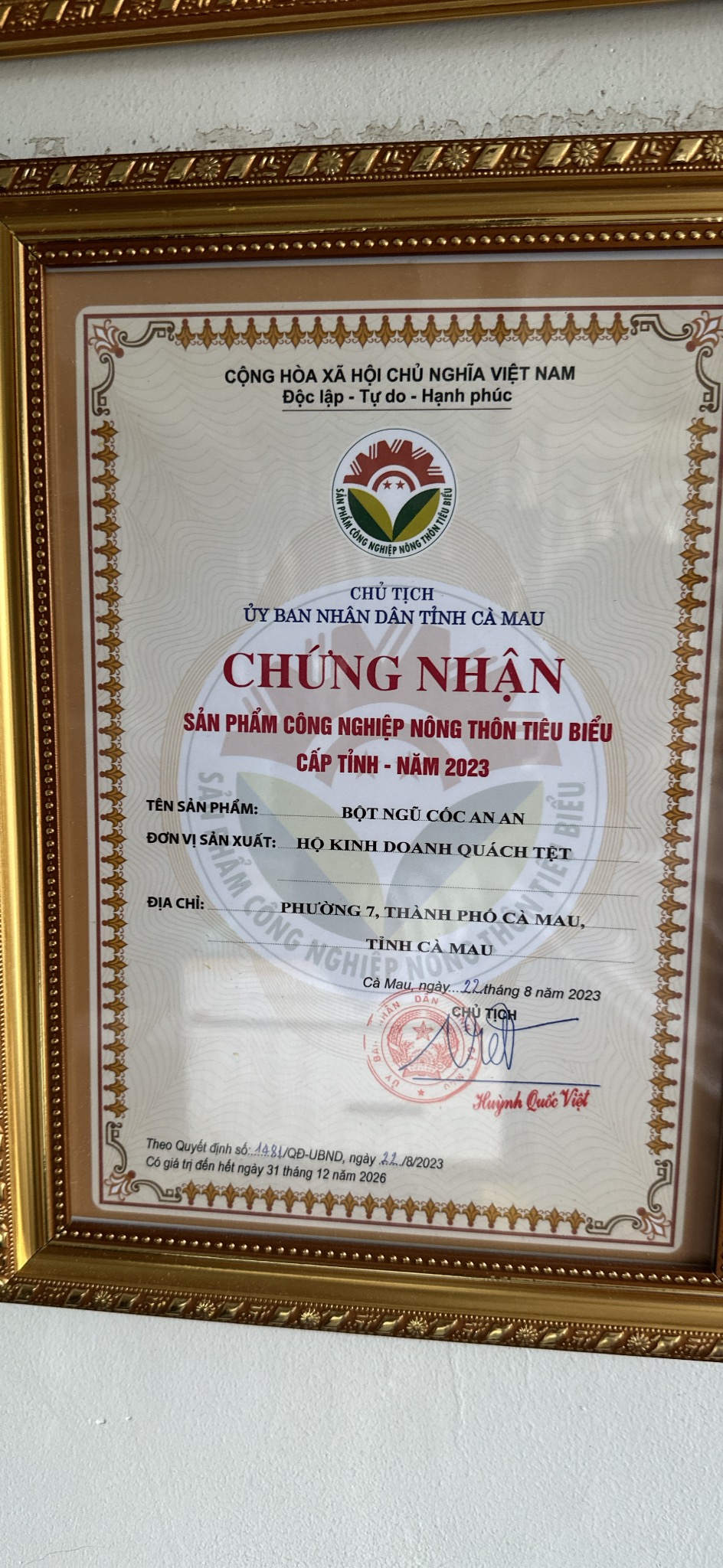 BỘT NGŨ CỐC (400g) sản phẩm Ocop tỉnh CÀ MAU hữu cơ tự nhiên