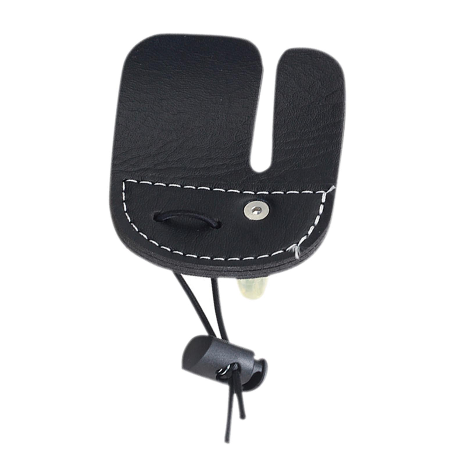 Finger Tab, Leather Finger Guard Protective Gear, Right Left Handed Bowstring Saver
