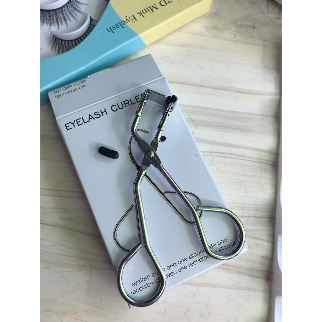 Kẹp bấm mi siêu cong Eyelash curler đầu nhỏ - Bấm góc mi + TẶNG KÈM MÚT THAY