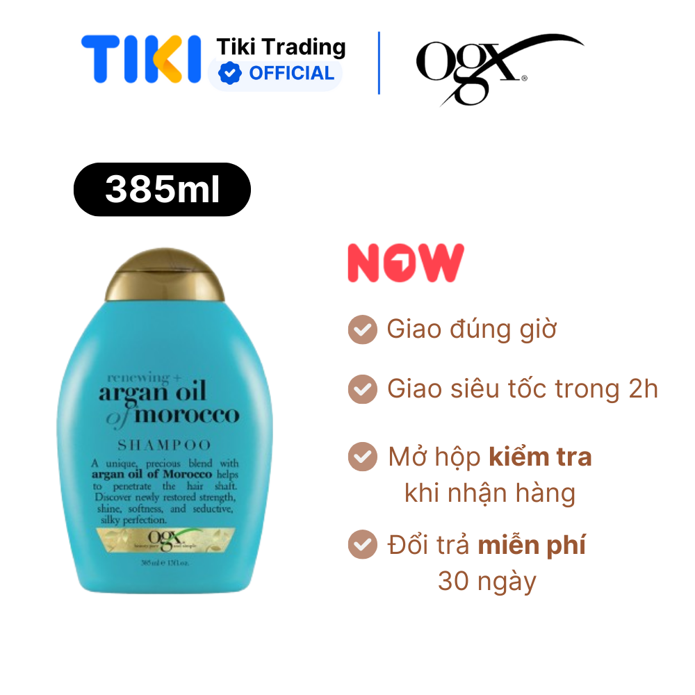 Dầu Gội OGX Renewing + Argan Oil Of Morocco Phục Hồi Hư Tổn 385ml