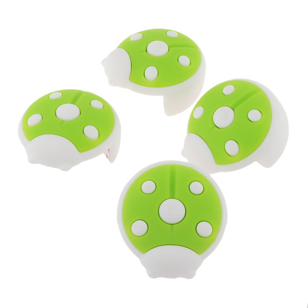 4 PCS Baby Cartoon Ladybug Protector Edge Safety Glass Table Desk Cushion Guard Bumper