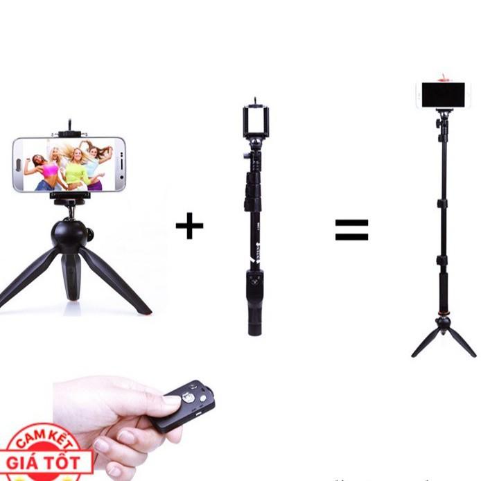 Combo Gậy chụp hình cao cấp YT-1288 và chân tripod mini YT-228 shop dochoigiare188