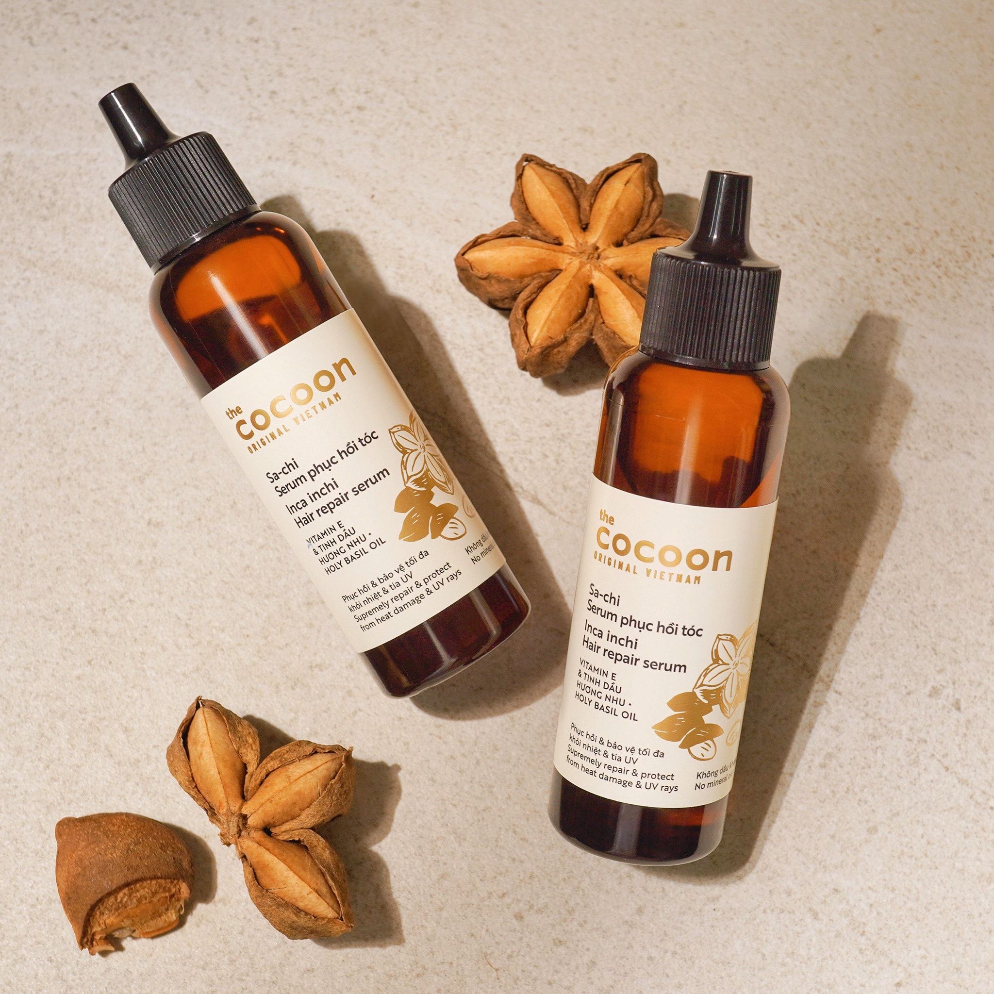 Combo 2 Chai Serum Sa-chi phục hồi tóc COCOON