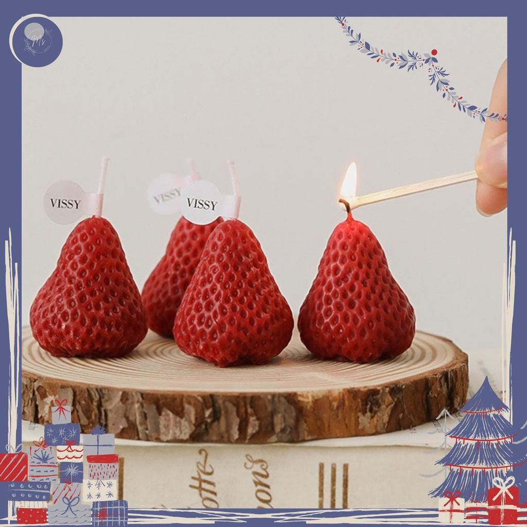 NẾN THƠM TRÁI DÂU, ĐÀO TIÊN, CÂY THÔNG - MÓN QUÀ GIÁNG SINH MỚI LẠ -XMAS GIFT