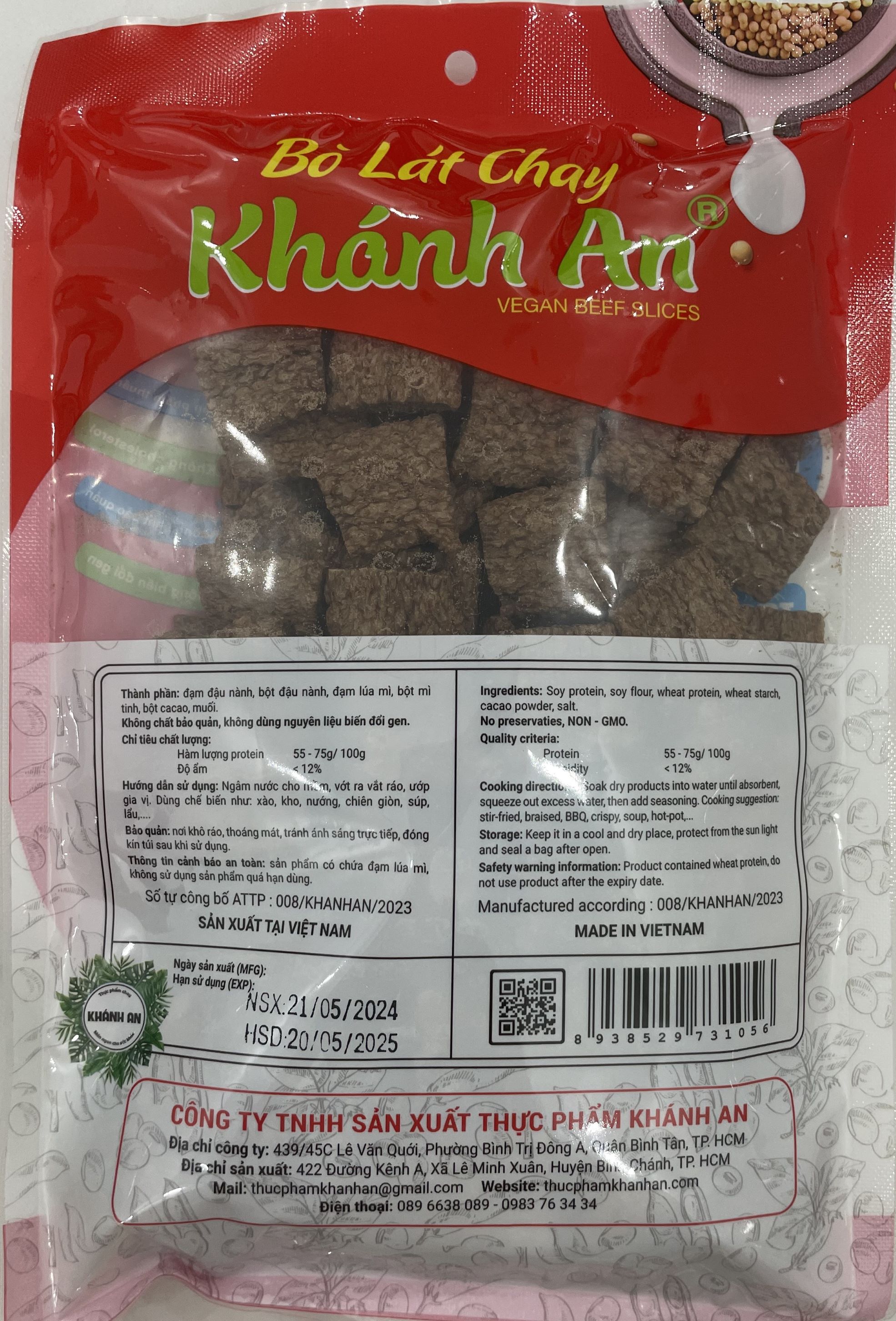 Bò lát chay Khánh An 100g