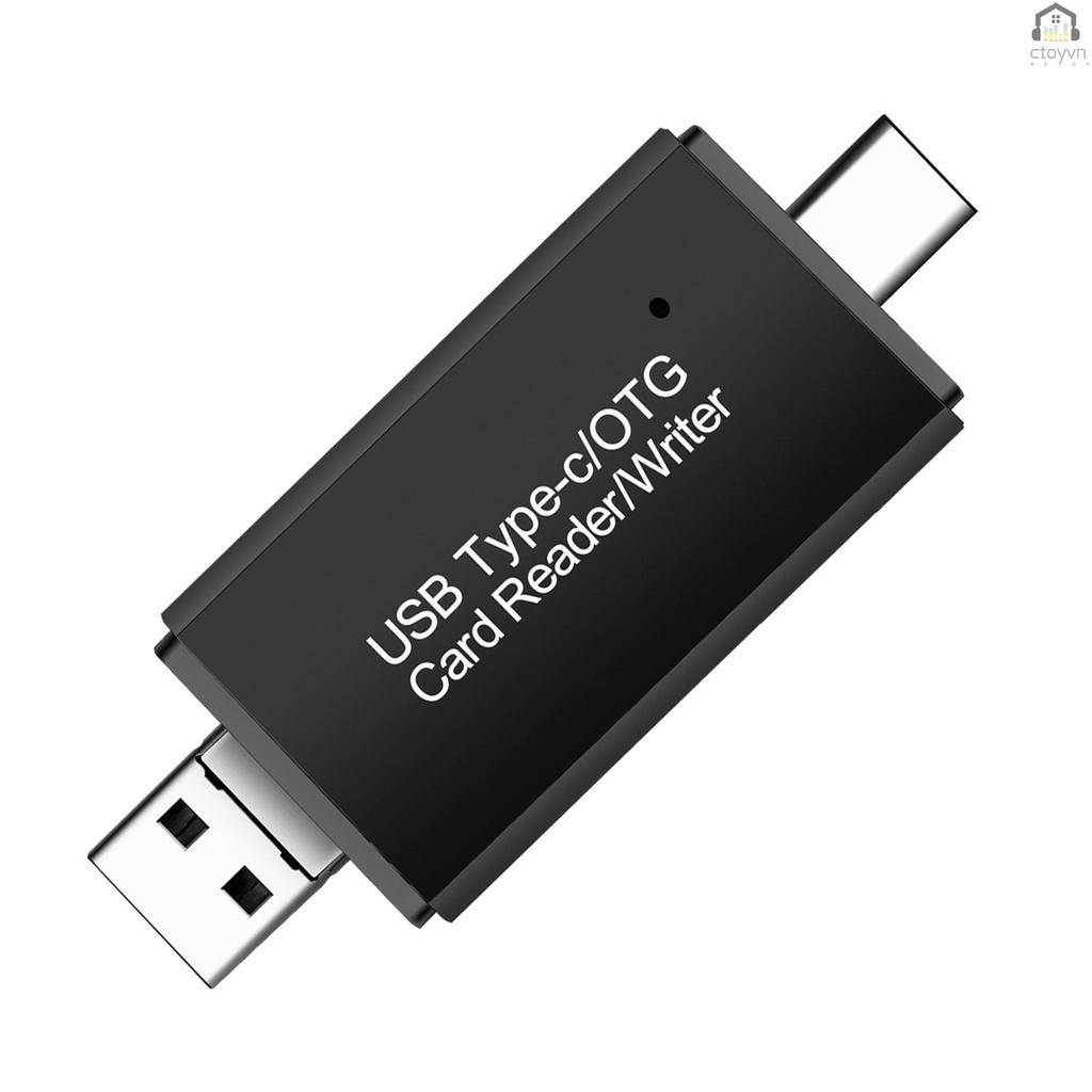 Đầu đọc thẻ nhớ USB loại C 3 trong 1 nhỏ gọn tiện dụng