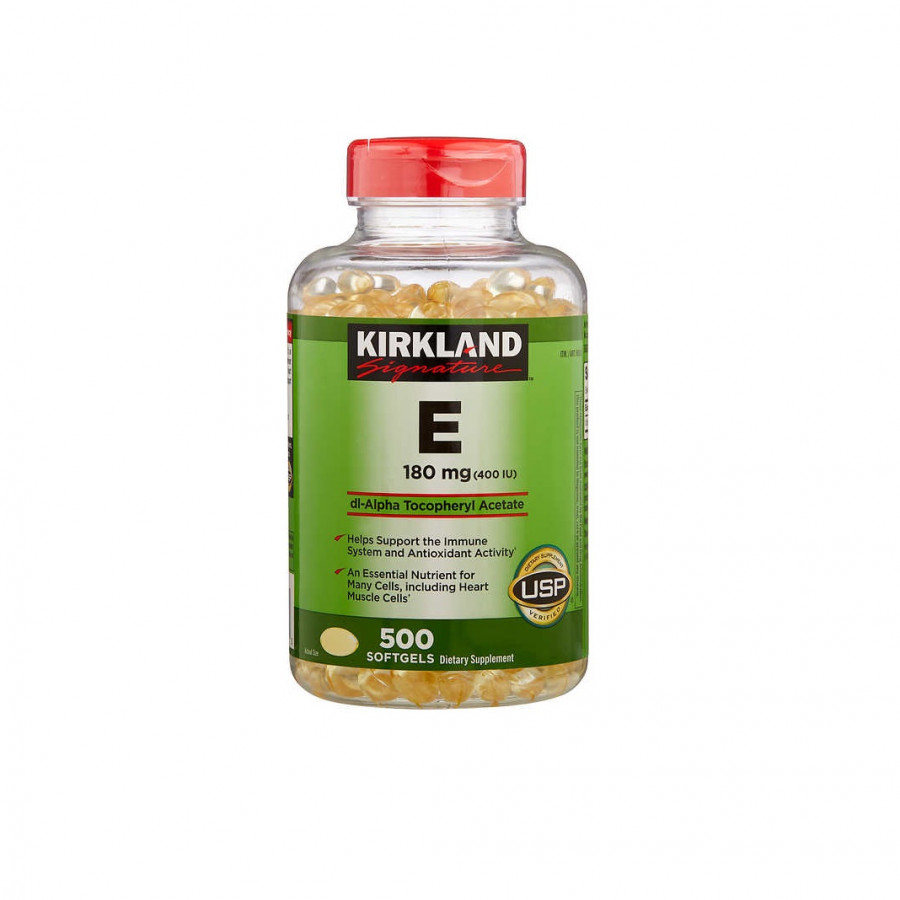 Vitamin E Mỹ Kirkland Signature giúp đẹp da, tóc, làm chậm quá trình lão hóa, chậm nhăn da, tốt cho tim mạch, hỗ trợ sức khỏe sinh sản- OZ Slim Store