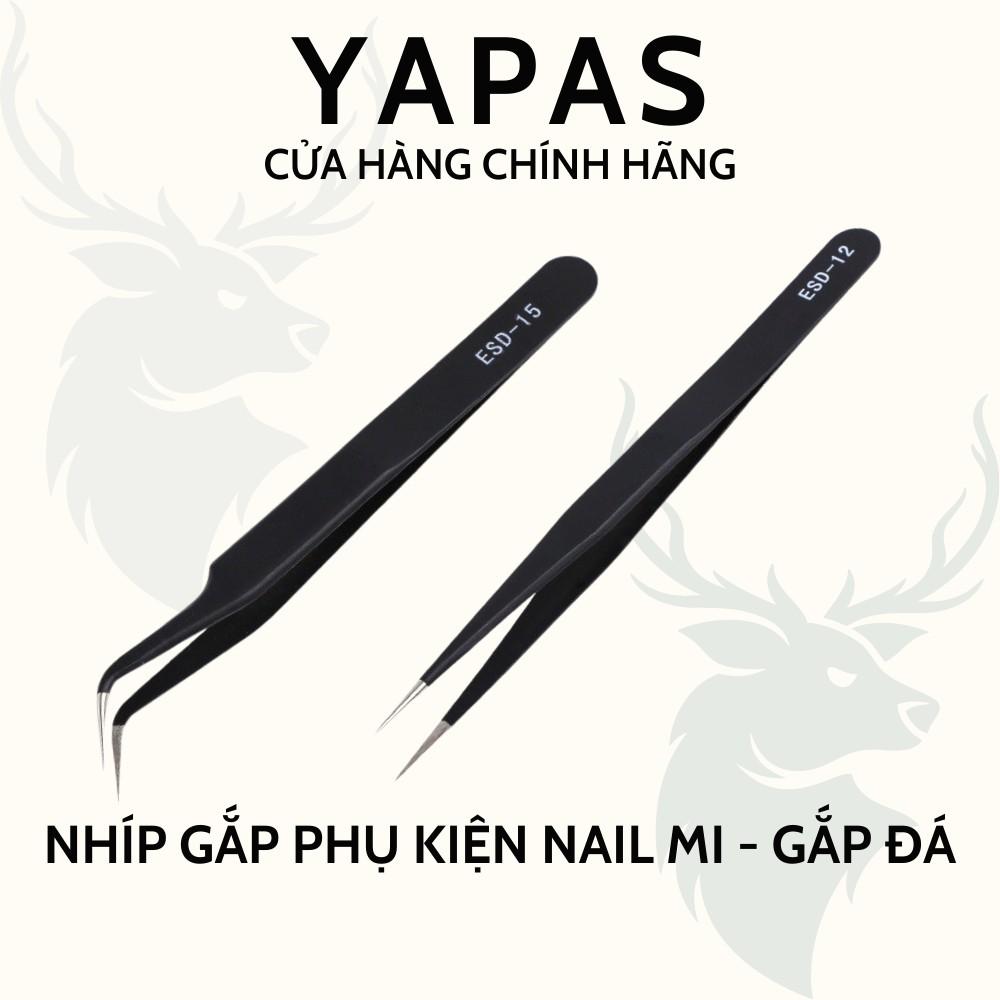 Nhíp gắp đá Nail, nhíp đính phụ kiện mi tóc phủ sơn tĩnh điện không han rỉ