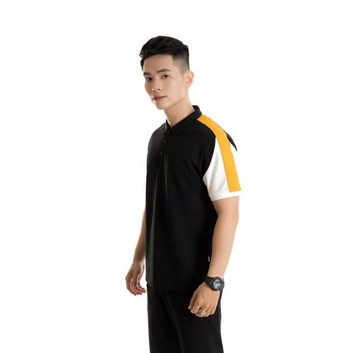 Áo polo nam phối tay vai cotton cá sấu cổ bẻ tay ngắn PL04