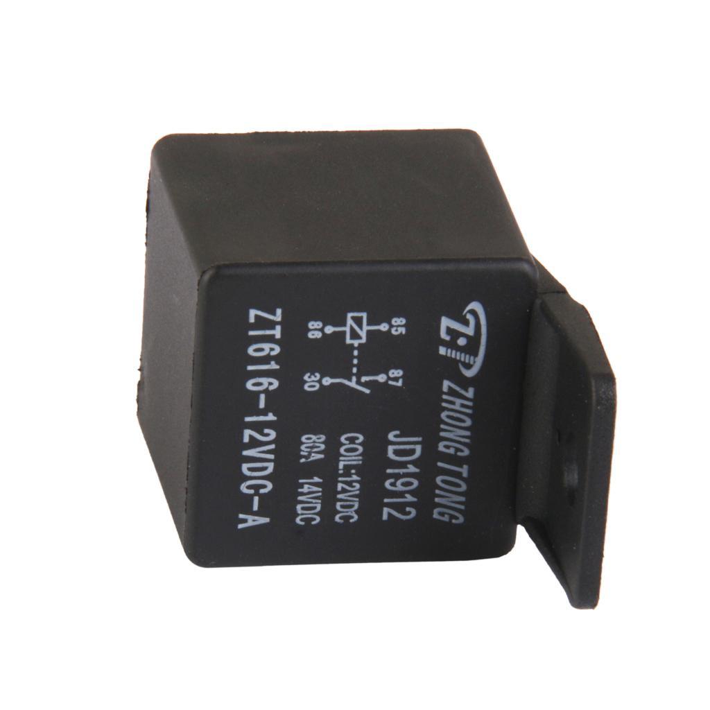 6xCar Truck Auto Automotive DC 12V 80A 80 AMP Relay Relays 4 Pin