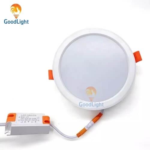 Đèn led âm trần viền màu 3 chế độ AD06 9W/12W goodlight, chiếu sáng nhà cửa, cửa hàng , showroom