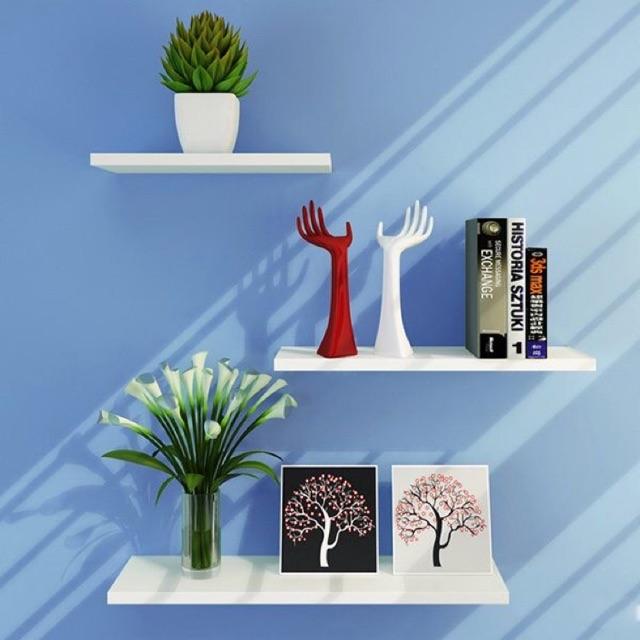 COMBO 3 thanh ngang kệ gỗ treo tường Rộng 40cm sâu 15cm