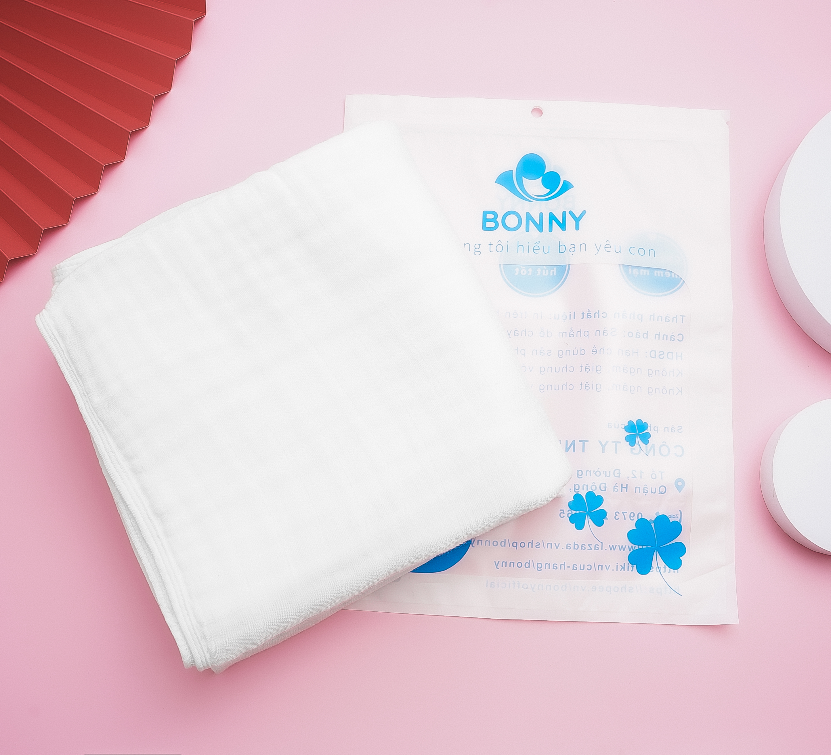 Khăn Tắm Bonny 100% Sợi Tre Lụa 4 Lớp Siêu Mềm Mịn, Thấm Hút, An Toàn Cho Bé