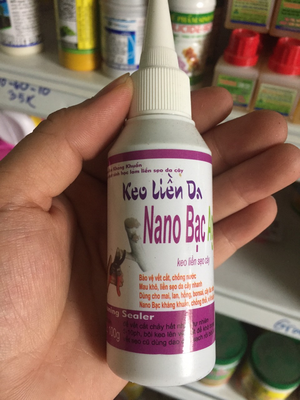 Keo Liền Da Cho cây trồng Nano Bạc - Ag+ - 100g